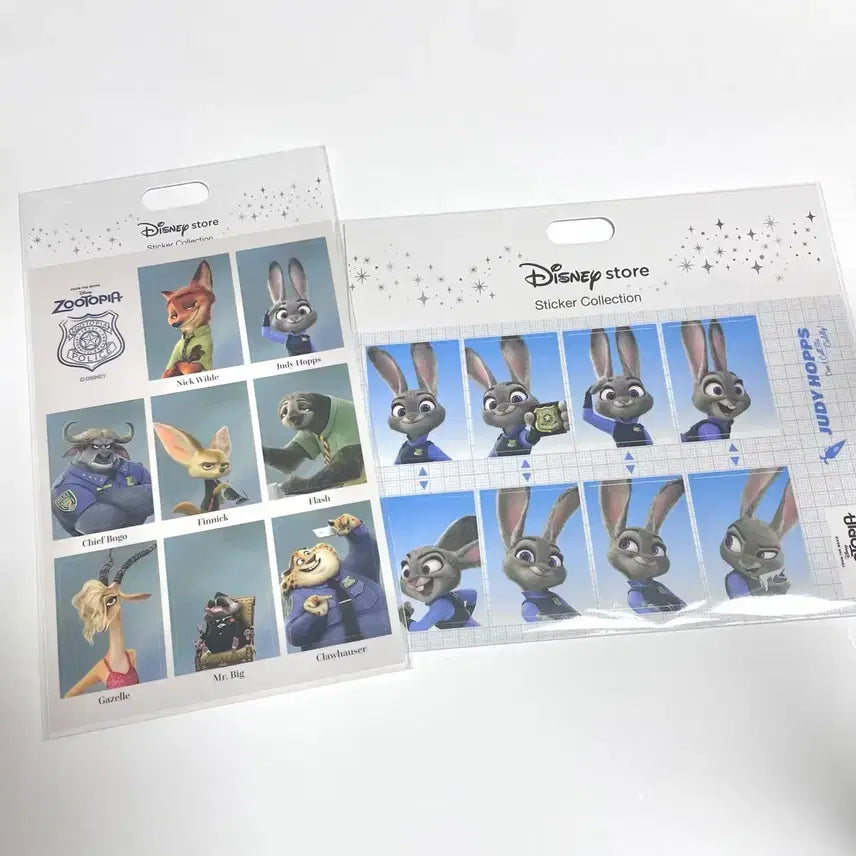 [BUNJANG] Zootopia Nick Wilde Judy Hopps Photo Sticker Set / [일괄]주토피아 증명사진 닉 주디 증사 네컷 스티커