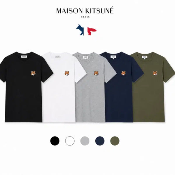 [BUNJANG] Maison Kitsuné Fox Head Classic T-Shirt / 정품/새상품)메종키츠네 폭스 옐로우 헤드 클래식 반팔 티셔츠 (남녀공용)