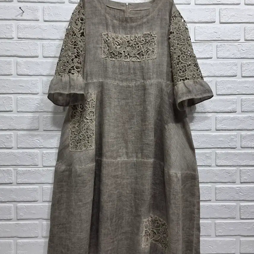 [BUNJANG] Natural Dye Linen Dress / 천연염색  마원피스 55ㅡ77