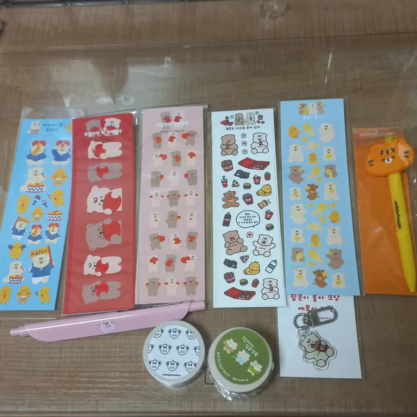 [BUNJANG] Aengdu and You Sujipga Mumu A Little Pepper Sticker, washi tape, keyring Bundle Set / 앵두앤유 수집가무무 어리틀페퍼 스티커 마테 키링 일괄
