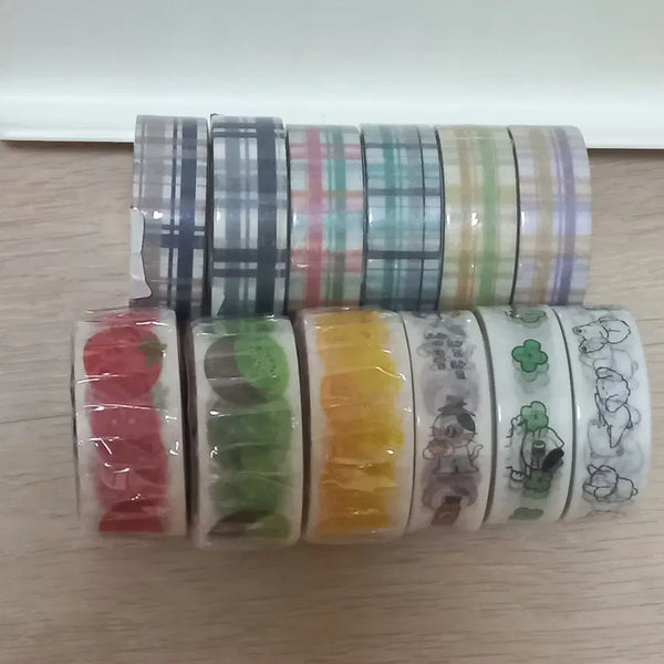 [BUNJANG] 12 Types of Masking Tape Bundle Set / 마스킹테이프 마테 12종 일괄