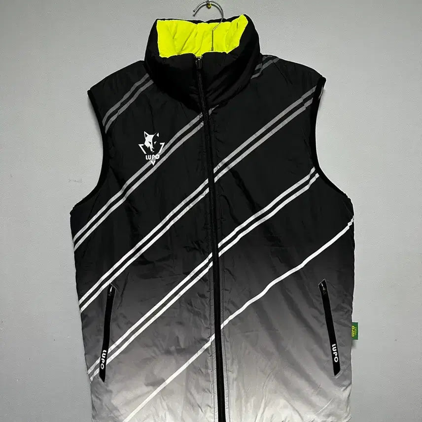 [BUNJANG] Lupo Padded Vest Black Yellow / 루포 패딩 조끼 블랙 옐로우