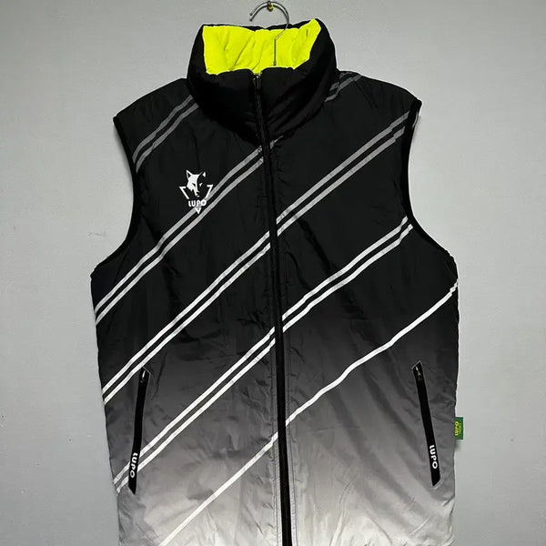 [BUNJANG] Lupo Padded Vest Black Yellow / 루포 패딩 조끼 블랙 옐로우