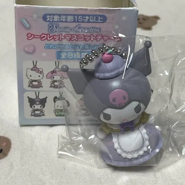 [BUNJANG] Sanrio Characters Secret Mascot Ice Cream Charm Kuromi / 산리오 캐릭터즈 시크릿 마스코트 키링 아이스크림 키링 쿠로미