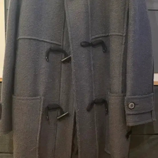 [BUNJANG] Solid Homme Grey Long Duffle Coat / 솔리드옴므 더플 코트 팝니다.