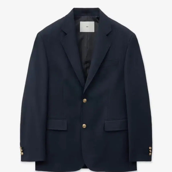 [BUNJANG] TNGT Navy Gold Button Blazer Jacket 105 / TNGT 네이비 금장 버튼 블레이저 자켓 105