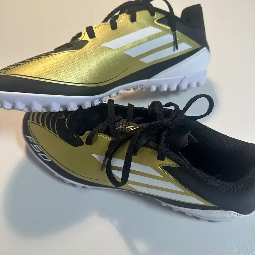[BUNJANG] Adidas F50 Messi Gold Metallic TF Soccer Cleats / 아디다스 F50 메시 골드 메탈릭 축구화