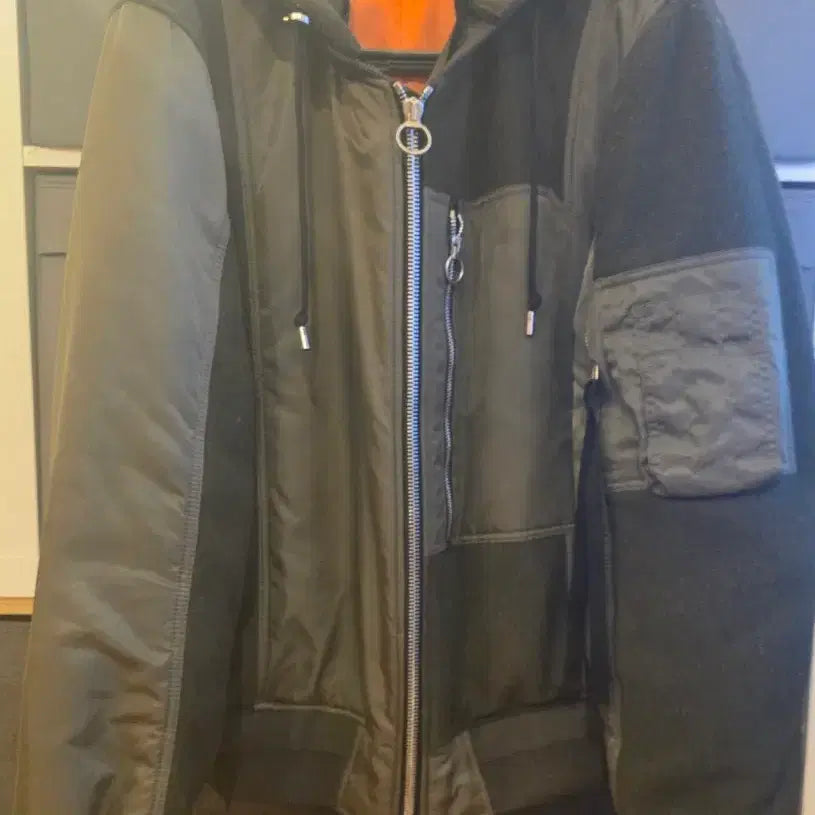 [BUNJANG] Solid Homme Hooded Bomber Jacket / 솔리드옴므 후드 봄버