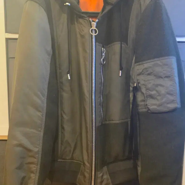 [BUNJANG] Solid Homme Hooded Bomber Jacket / 솔리드옴므 후드 봄버