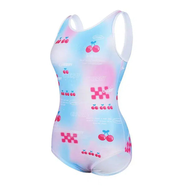 [BUNJANG] Renoma Women's Cherry Kitsch One-Piece Swimsuit RN-LS2E510-LP / 레노마 여성용 체리키치 원피스 수영복 RN-LS2E510-LP (미사용)