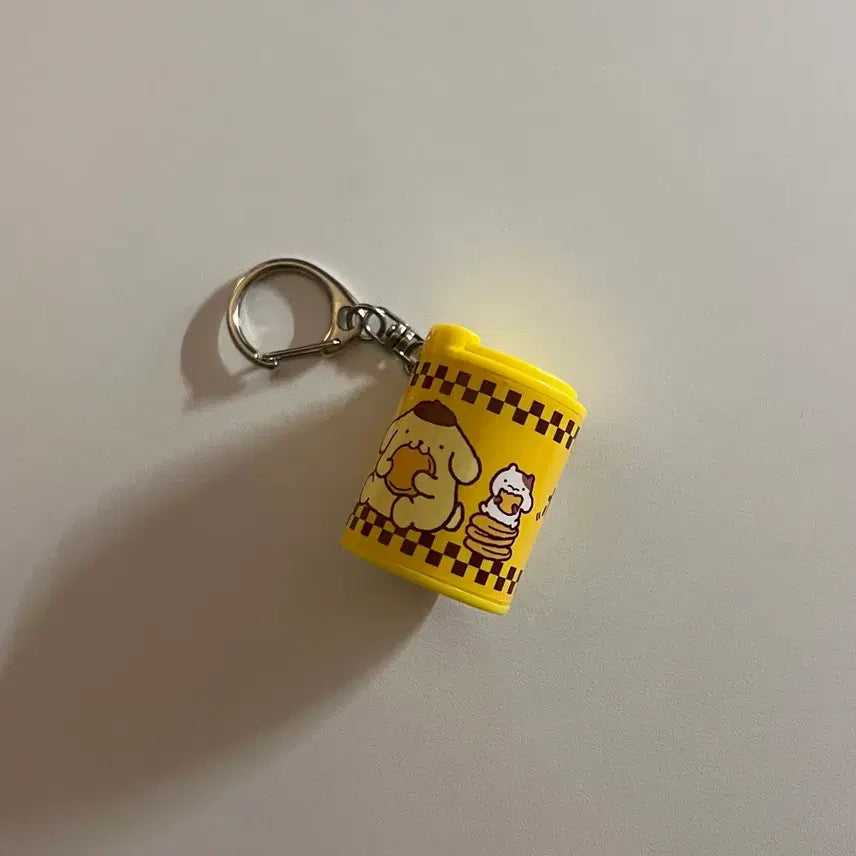[BUNJANG] Sanrio Pompompurin Coin Cylinder Case Gacha Keyring / 산리오 폼폼푸린 동전 코인 실린더 케이스 가챠 키링