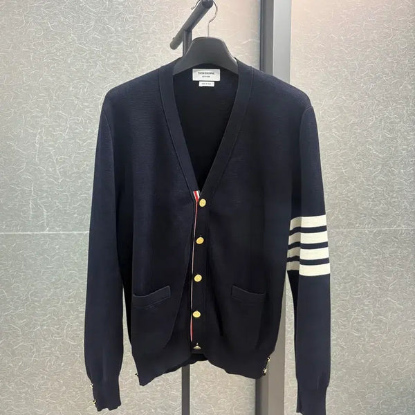 [BUNJANG] Thom Browne Milano Stitch Diagonal Cardigan Navy / [새상품급/4] 톰브라운 밀라노스티치 사선 가디건 네이비