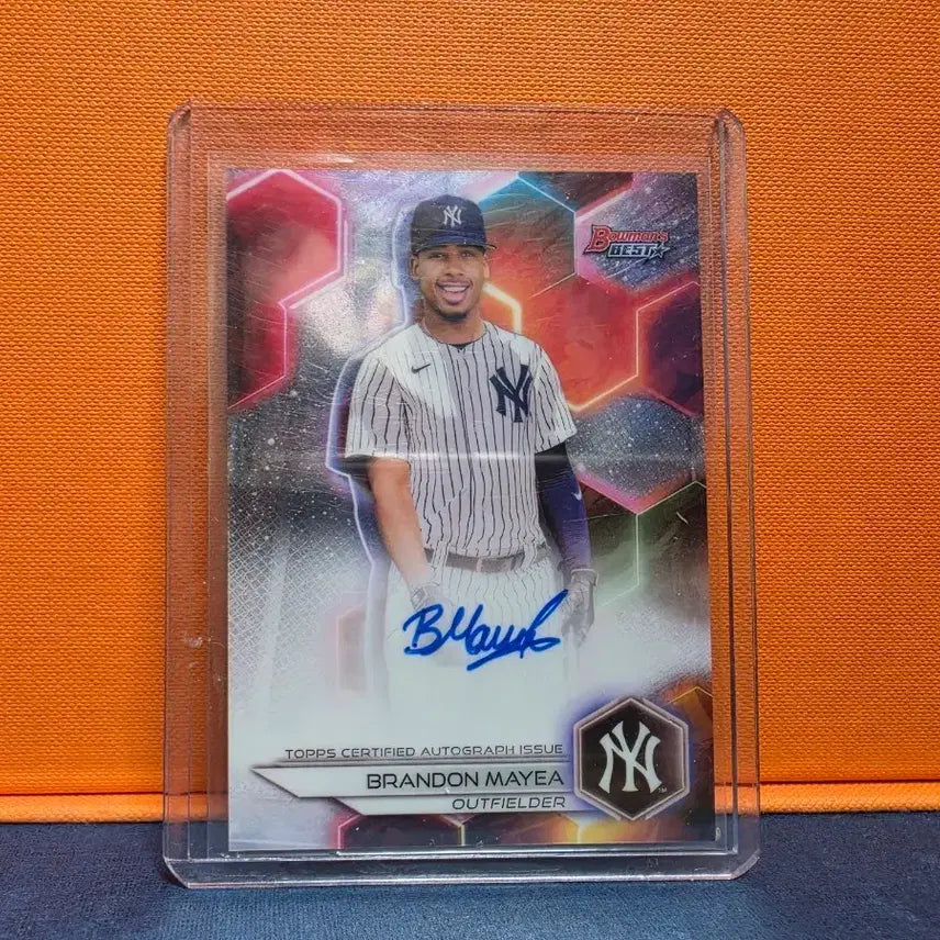 [BUNJANG] Brandon Mayea Autographed Baseball Card / 브랜든 메이아(Brandon mayea) 양키스 유망주 오토