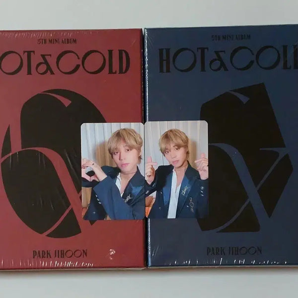 [BUNJANG] Park Ji Hoon Hot & Cold (Mint Condition) Album Bundle Set with POB Photocards / 미개봉새상품 박지훈 앨범 hot&cold 핫앤콜드 희귀 앨범 미공포 포카