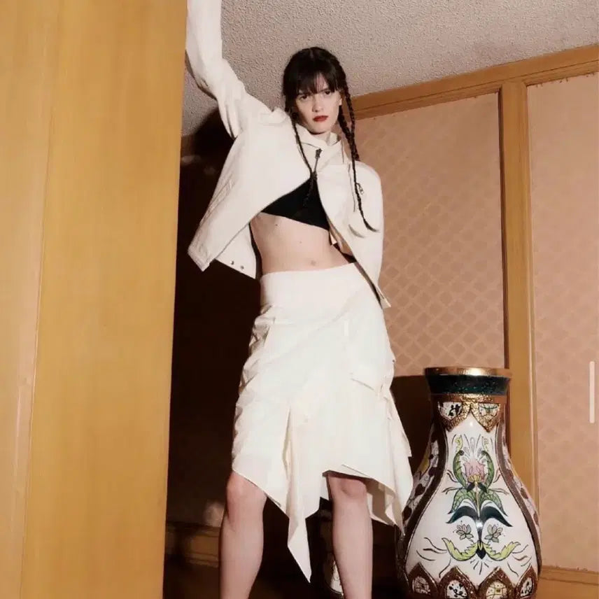 [BUNJANG] TheOpen Product Midi Skirt / 더오픈프로덕트 미디스커트