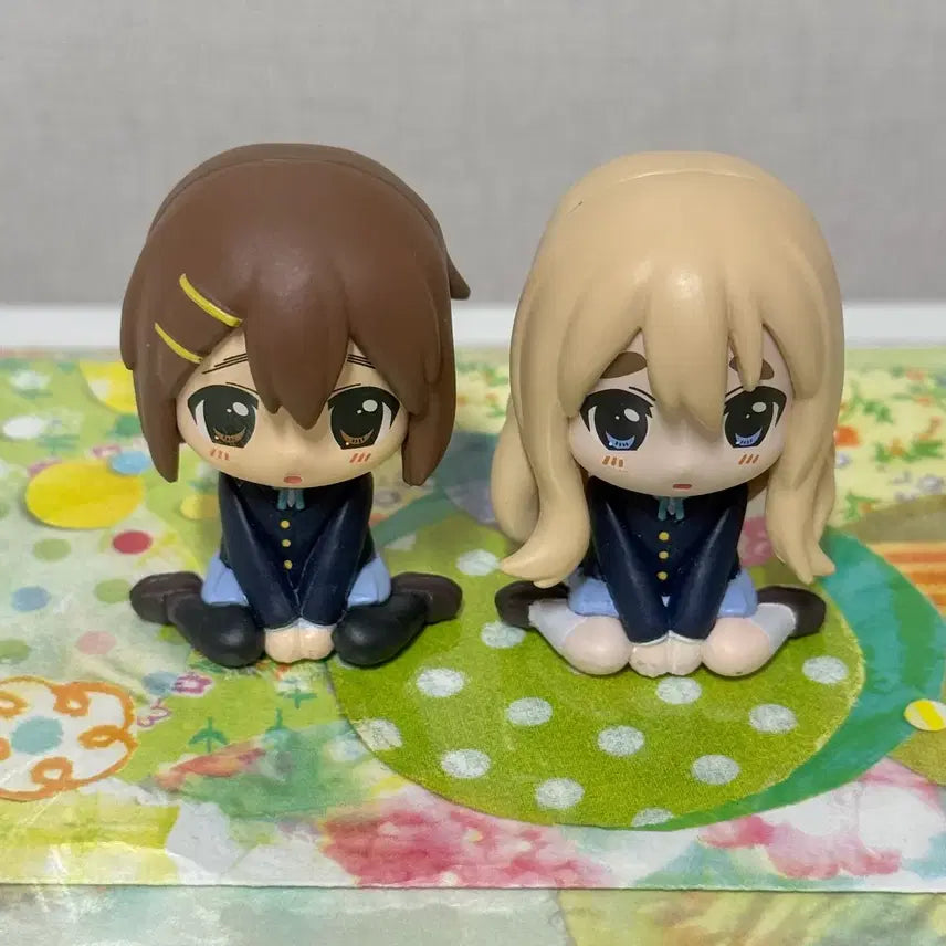 [BUNJANG] K-On! Machiboke Gacha Figures Yui Tsumugi Set / 케이온 마치보케 가챠 피규어 유이 츠무기 세트