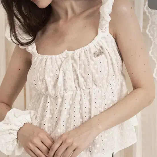 [BUNJANG] Toh LEA TOP Blouse White / Toh LEA TOP 블라우스 화이트