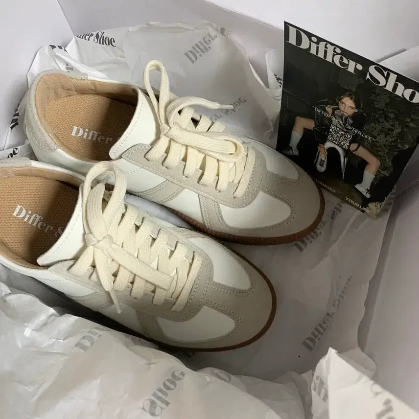 [BUNJANG] Deeper Shoe German Army Leather Sneakers 7CM / 디퍼슈 독일군 레더 스니커즈 7CM 225