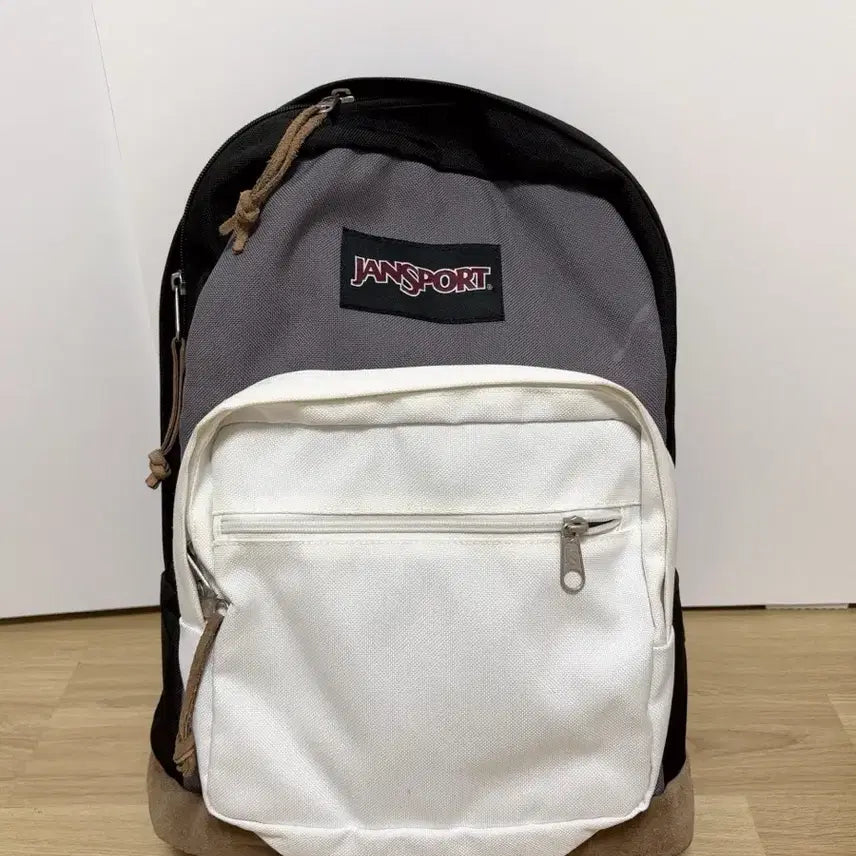 [BUNJANG] JanSport Right Pack Colorblock Backpack Grey/Black/White / 잔스포츠 라이트팩 컬러블록 백팩 그레이/블랙/화이트