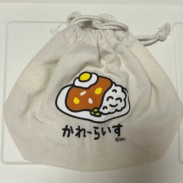 [BUNJANG] Oegaki-san Curry Rice Kinchaku Pouch / 오에가키상 카레라이스 킨챠쿠 파우치