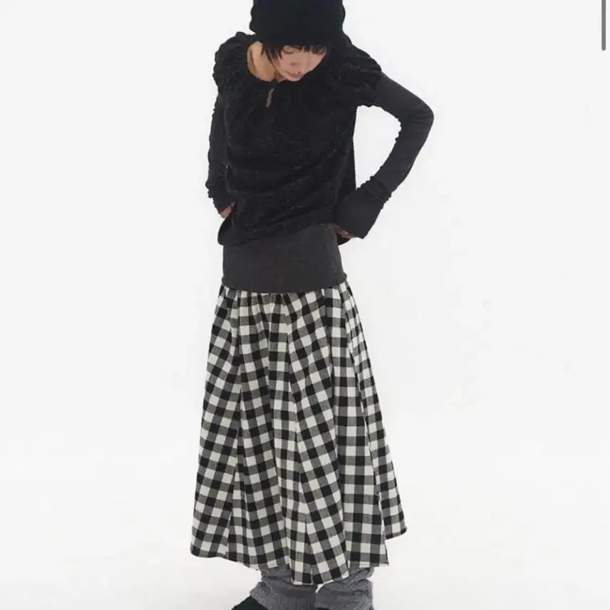 [BUNJANG] Expired Girl Patchy Gingham Skirt / 익스파이어드걸 패치스커트 Patchy Gingham Skirt