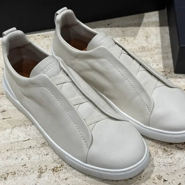 [BUNJANG] Zegna Triple Stitch Second Skin Sneakers / 제냐 트리플 스티치 세컨드스킨 스니커즈