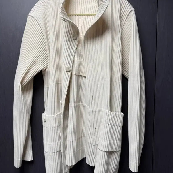[BUNJANG] Homme Plissé Issey Miyake Multi-Pocket Ivory Setup / [4,3] 옴므플리세 멀티포켓 아이보리 셋업