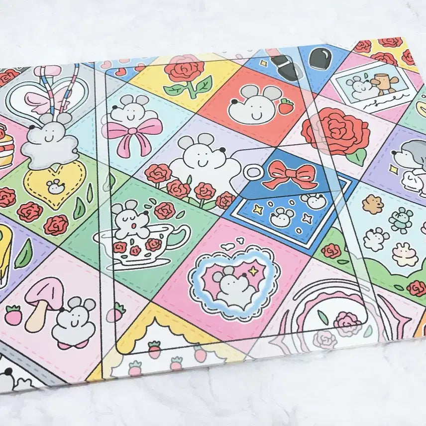 [BUNJANG] Black Sesame Diary Wrapping Paper / 흑임자 다이어리 랩핑지
