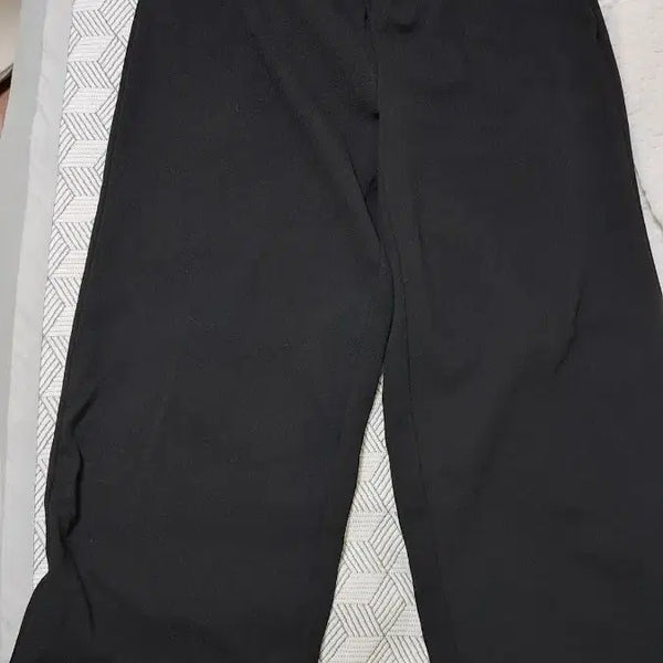 [BUNJANG] Gongguwoman Plus Size Black Wide Pants / 공구우먼 빅사이즈 블랙 와이드 팬츠