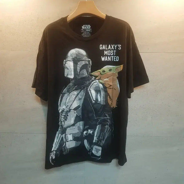 [BUNJANG] Star Wars Mandalorian Yoda Graphic T-Shirt / 스타워즈. 만달로리안. 요다 반팔 티셔츠.