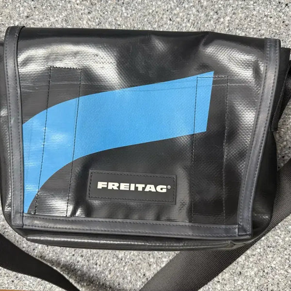 [BUNJANG] Freitag F12 R51 Razzle Black Blue Messenger Bag / 프라이탁 라씨 블랙블루