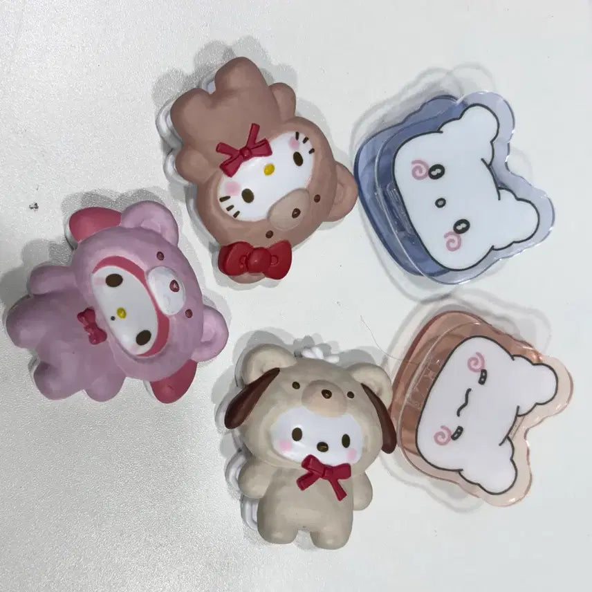 [BUNJANG] Sanrio Latte Kuma / Hanama Kuma Clip Set / 산리오 라떼쿠마 / 하나마루 클립