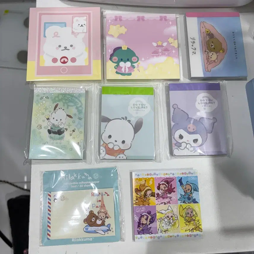[BUNJANG] Sanrio, Rilakkuma Memo Pads / 산리오, 리락쿠마 등 메모지