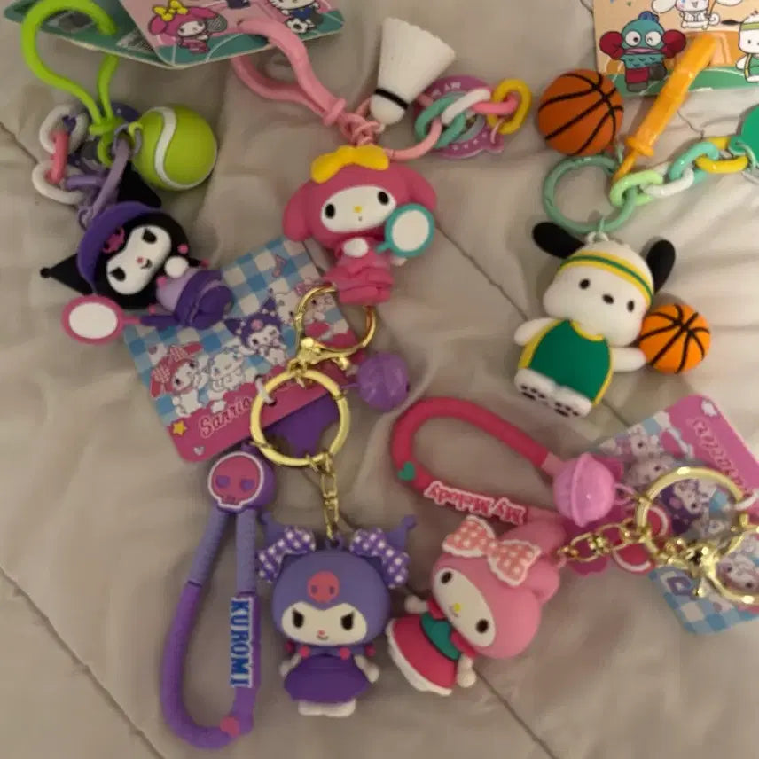 [BUNJANG] Sanrio Sports & Ribbon Keychains / 산리오 스포츠 키링 / 리본 키링