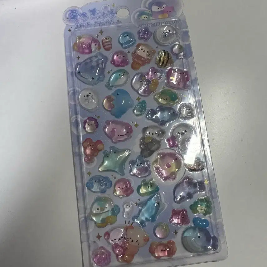 [BUNJANG] Bong Bong Drop Uru Churu Pop Seal Marine Life 3D Stickers / 봉봉드롭 우루츄루 팝씰 해양생물 바다생물 입체 스티커 3D