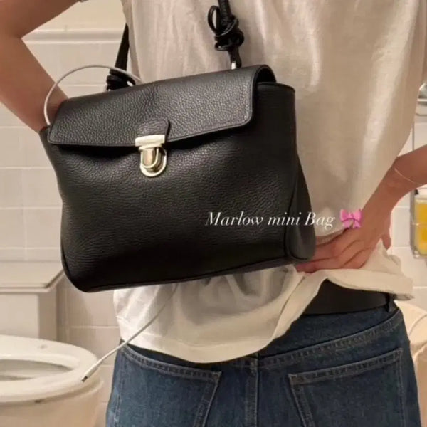 [BUNJANG] Minitmute Marrowbag Mini Shoulder Bag Black / 리본빛 말로우백 블랙 미니 /  리본빛가방 미닛뮤트가방