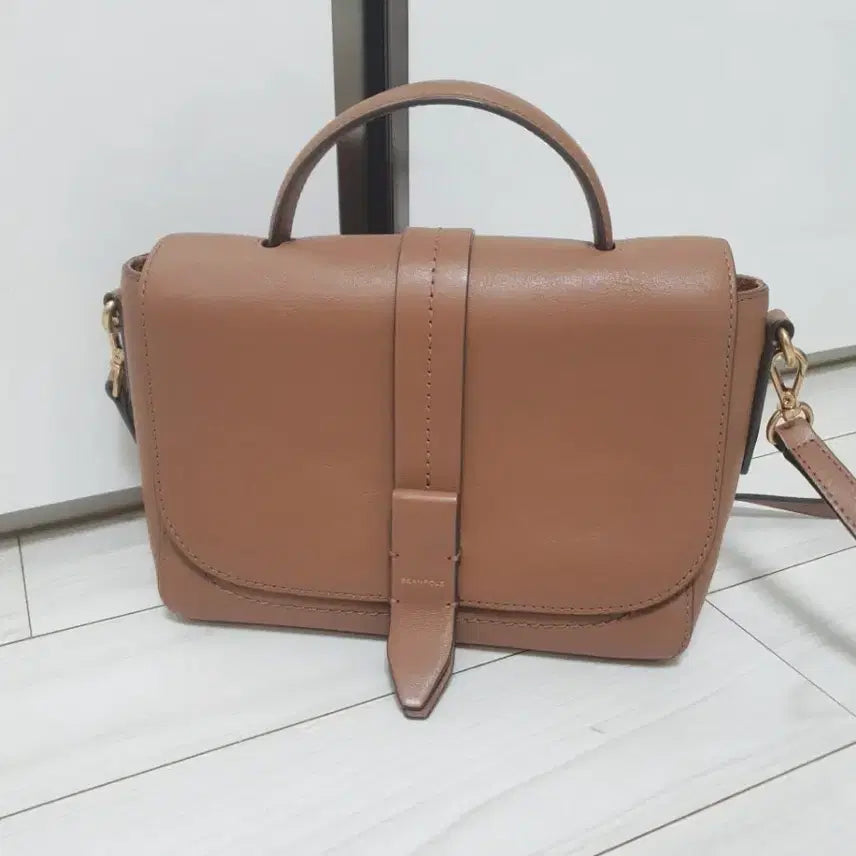 [BUNJANG] Beanpole Brown Crossbody Bag / 빈폴 브라운 크로스백