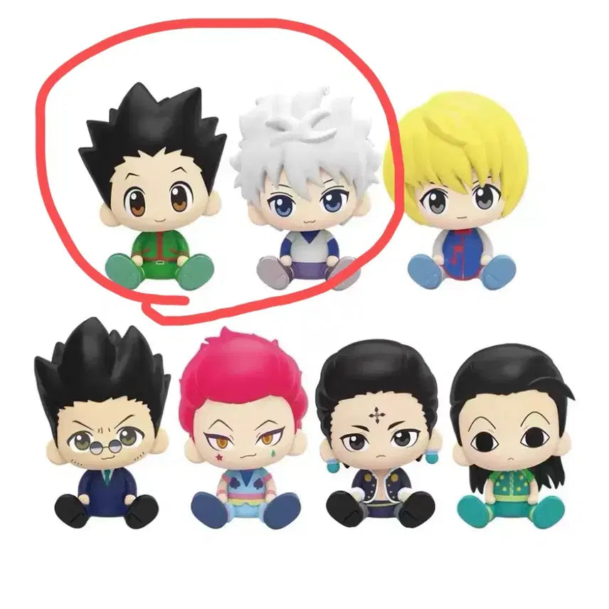 [BUNJANG] Hunter x Hunter Nendoroid Sitting Figures Gon & Killua Bundle Set / 헌터헌터 눌셋 앉은피규어 곤 키르아 일괄