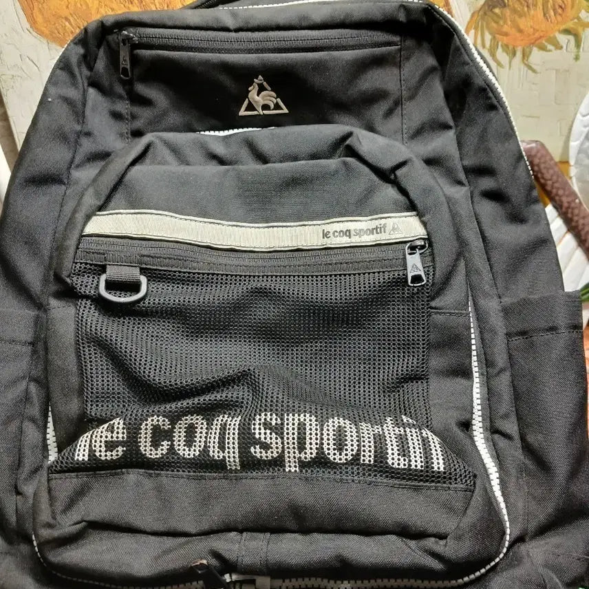 [BUNJANG] Le Coq Sportif Backpack Black / 르꼬끄 스포르티브 백팩 블랙