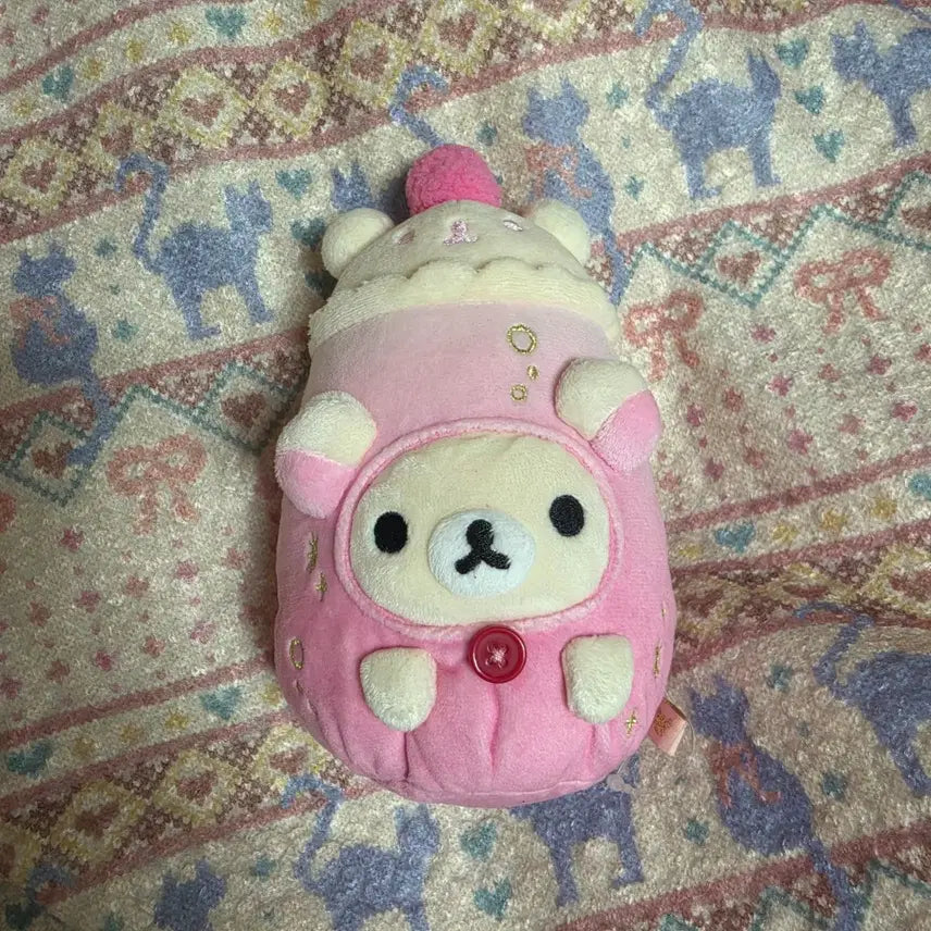 [BUNJANG] Cream Soda Rilakkuma Plush Toy / 크림소다 코리락쿠마 인형