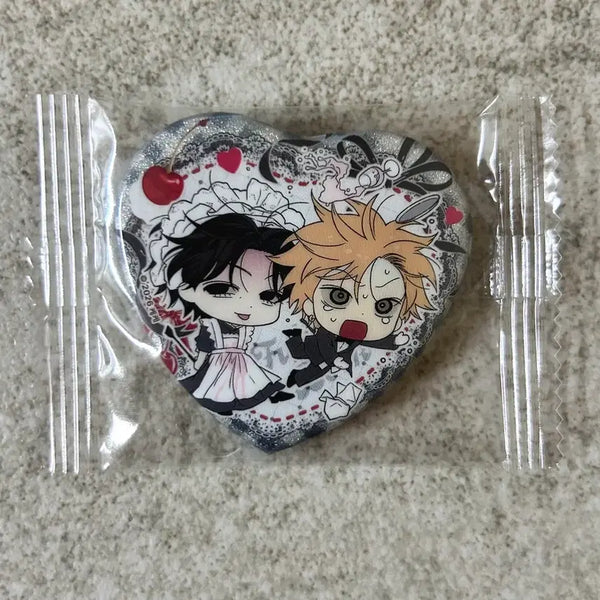 [BUNJANG] Full Book Heart Can Badge Salon de Lebon Rebon Cafe / 풀북 하트 캔뱃지 살롱 드 르봉 레봄 카페