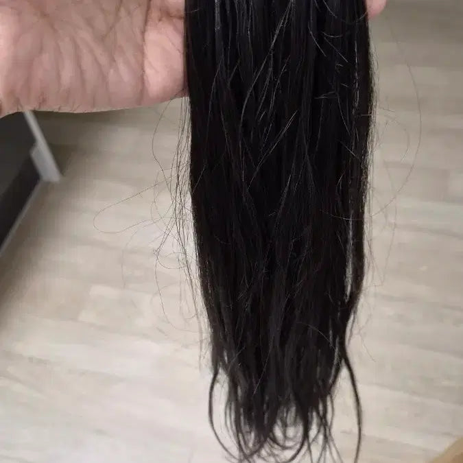 [BUNJANG] 18-inch Black Hair Extensions / 붙임머리 18인치