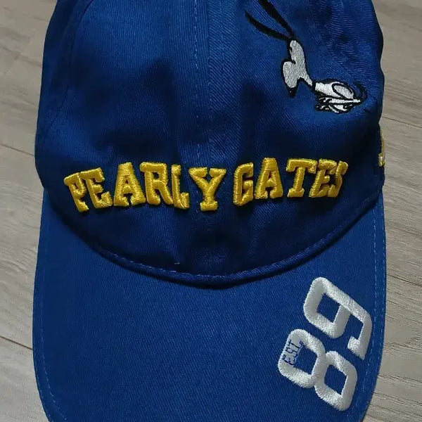 [BUNJANG] PEARLY GATES Character Embroidery Ball Cap Blue / 파리게이츠 볼캡 블루/캐릭터 자수