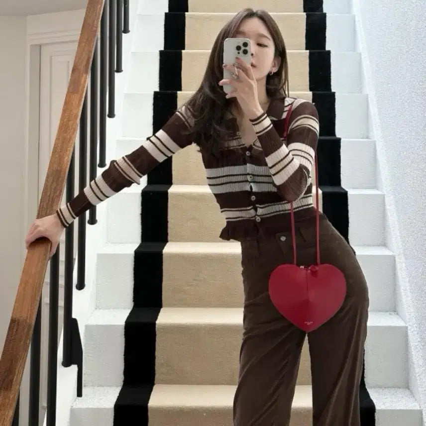 [BUNJANG] Alaia Red Heart Bag / 알라이아 하트백 레드