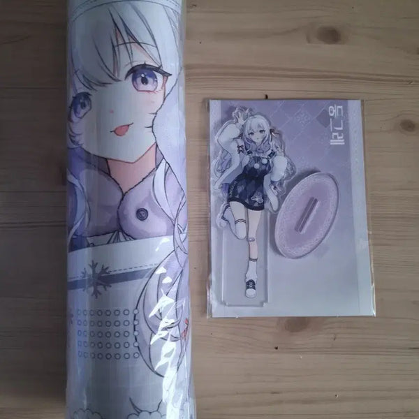 [BUNJANG] Donggeure VTuber Desk Mat and Acrylic Stand Set / 버튜버 둥그레 장패드 아크릴