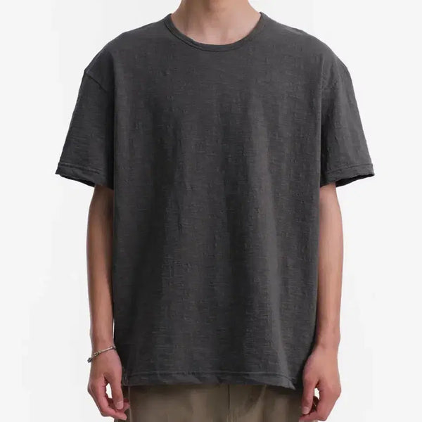 [BUNJANG] Dive in Slub Texture T-Shirt Charcoal Size 1 / 다이브인 슬럽 티 차콜 1사이즈