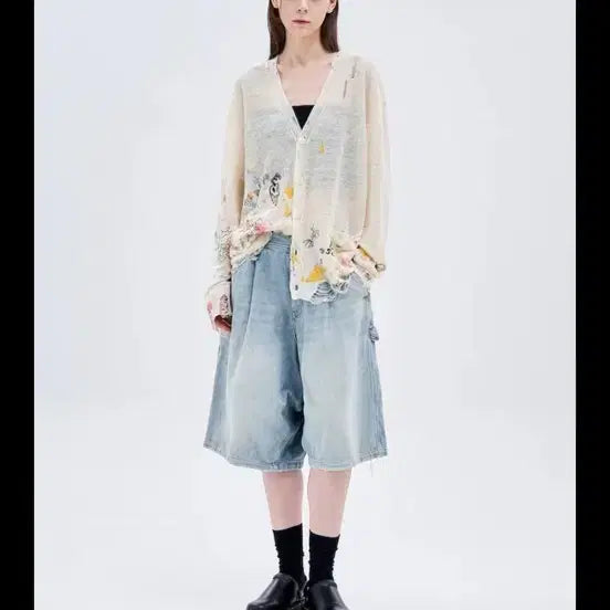 [BUNJANG] R13 Carpenter Bermuda Shorts Light Blue Size 25 / R13 카펜터 버뮤다팬츠 라이트블루(L/BL)