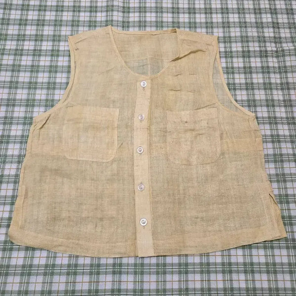 [BUNJANG] Mosichoki Short Sleeve Shirt / 46ㅡ모시 조키 셔츠로ㅡ55ㅡ66
