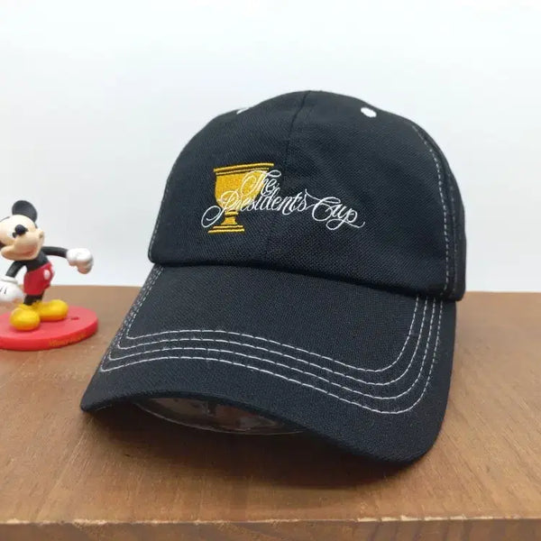 [BUNJANG] Fujikura Golf Trophy Premium Field Ball Cap / 후지쿠라 골프 빈티지 모자 트로피 프리미엄 필드 볼캡 블랙