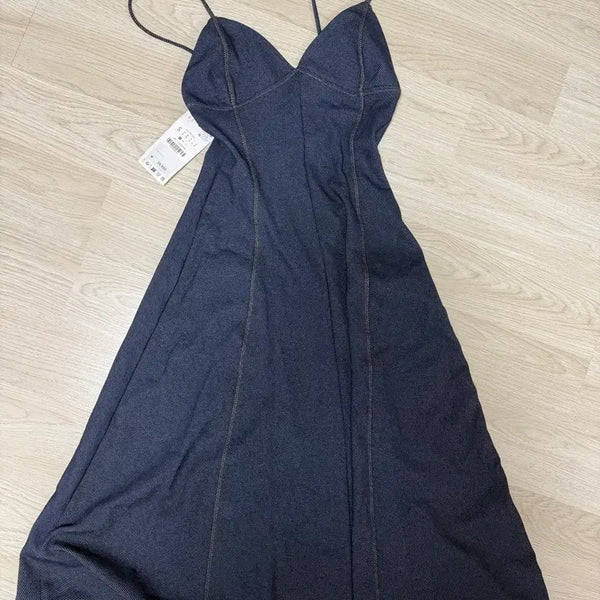 [BUNJANG] Zara Denim Bustier Dress S / (새상품)자라 데님 뷔스티에 원피스 S